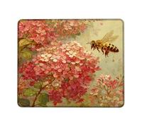 Antipolvere Tampone per Mouse, Spring Flower Peach Blooming Flowers Tappetino per Il Mouse Ergonomico Gaming Mousepad per Notebook Casa Laptop