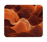 Antipolvere Tappetino per Il Mouse Anti-Slip Rubber Cute Custom Pattern Orange Wave Pattern Gaming Mousepad Tampone per Mouse 25x30cm per Casa,Notebook,Computer