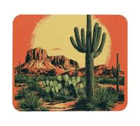 Antipolvere Tappetino per Il Mouse Desert Square Non-Slip Rubber Base Gaming Mousepad Tappetino Mouse 25x30cm per PC,Ufficio,Computer