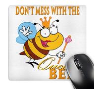 Antipolvere Tappetino per Il Mouse Dont Mess with The Qu-En Bee 25X30Cm, Tappetini Mouse Multifunzionale Gaming Mousepad per Notebook Pc Casa