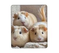 Antipolvere Tappetino per Il Mouse, Guinea Pigs, antisfilacciamento Tappetino per Mouse, Mousepads, 25X30cm, Computer, Casa, PC