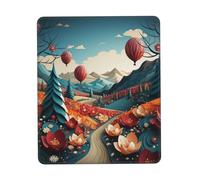 Antipolvere Tappetino per Il Mouse, Paper Cutting Painting, Lavabile Tappetino per Mouse, Gaming Mousepad, 25X30cm, Notebook, Laptop, Ufficio