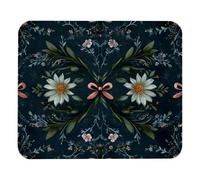 Antipolvere Tappetino per Il Mouse The Layout Pattern of Bows And Flowers Square Gaming Mousepad Tappetini Mouse 25x30cm per Notebook,Casa,Computer