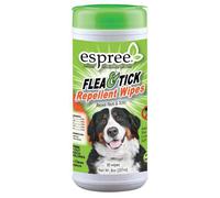 Antipulci & Zecca Repellente Animale Domestico Salviette 50Ct Cartuccia Grezza