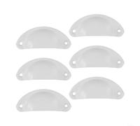 Antique Brass Shell Cup Handles 6PCS Iron Cabinet per pulls Antique(6pcs) | Classic shell shape, antique brass finish, elegant kitchen decor, timeless furniture upgrade, sophisticated style