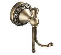 Antique Bronze Ottone Asciugamano Ganci da Bagno, Wall Mounted Bathroom Hardware Accessori, Modello Carving Design