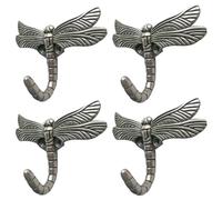 Antique Dragonfly asciugamano accappatoio appendiabiti da parete resistente hooks-4 confezione