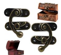 Antique Hook HaSP - Retro Trigger Latch, Vintage Box Lock | Durevole valigetta decorativa per gioielli hardware, classico accessorio di chiusura rustico, per cassetta degli attrezzi, valigia, cassetto
