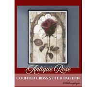 Antique Rose : Counted Cross Stitch Pattern: by littlethingsbyjoe