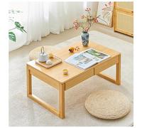 Antique Table with Folding Legs Bamboo Coffee Table Japanese Floor Tea Table Laptop Tatami Table Multifunctional Low Table (Color : Brown, Size : 70x42x30cm)