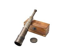 Antique Telescope 1915 London Brass Maritime 20x Vintage Pirate Spyglass funzionale Ottone & Clear Vision Pirate Telescopio 45,7 cm con custodia in pelle - Regalo meraviglioso (personalizzato)