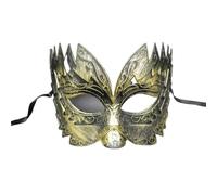 Antique Venetian Masquerade Mask - Elegant Mardi Gras Carnival Mask for Costume Parties(Silver)