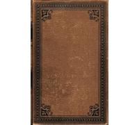 Antique Vintage Composition Notebook Journal, Paperback Cover with Leather Bookbinding Design, Light Brown with Black Border, Notes for Home Work and ... Lined Paper, Perfect Gift and Decor Display
