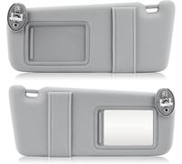 Antiriflesso Set Alette Parasole 74320-0T022-B1 Per Toyota Per Venza 2009-2016 Visiera Parasole Con Specchio Per Il Trucco(Gray Left and Right)