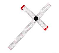 Antiruggine anodizzato per t-square 61 cm per costruttori resistente alla | Doppia bilancia stampata, misura da entrambi i lati, marcature accurate, visibilità chiara, flusso di lavoro efficiente