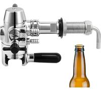 Antischiuma e riempitrice per bottiglie di birra per birra casalinga, controllo della schiuma in acciaio inossidabile per un riempimento rapido ed efficiente di bottiglie di vetro