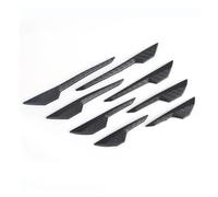 Antiscivolo 8 Pezzi Spoiler Per Auto Per Paraurti Anteriore Splitter Anticollisione Protezioni In Gomma Effetto Fibra Di Carbonio Paracolpi Universali(Black)