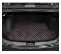 Antiscivolo Baule Protezione 1PC Per VW Per Jetta Per A7 2019-2024 Auto Baule Posteriore Zerbino Protettivo Impermeabile Cargo Liner Vassoio Piano Pad Protezione Bagagliaio(Linea rossa)