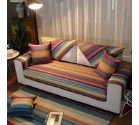 Antiscivolo Cuscino per Divano Combinato Cotone Lavato Copricuscino per Sedile Copridivano 1/2/3/4 posti (Colore : K01, Misurare : 70x70cm)