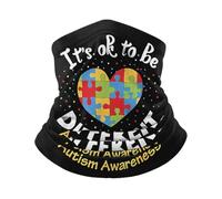 Antiscivolo Headwrap Autism Awareness-It's Ok To Be Different Decorazione Facciale Unisex Sciarpa A Mezza Faccia per Yoga Estivo attività
