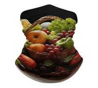 Antiscivolo Headwrap Colorful Various Vegetables And Fruit Scaldacollo Antivento Sciarpa A Mezza Faccia per Pesca Campeggio Yoga