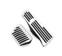 antiscivolo pedali Per BMW Serie 1 3 E87 E90 E91 2004~2013 Pedali Freno Dell'acceleratore Dell'auto Piede Della Frizione Tappetino Antiscivolo(AT 2pcs Silver)