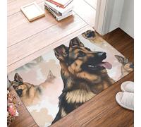 Antiscivolo per pavimenti bagnati Zerbini per esterni Shepherd German Dog Lovers Tappeti barriera Tappetino per piedi 40×60cm per Bagno,Soggiorno,Corridoio
