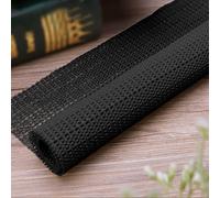 Antiscivolo per Tappeti 100 x 250 cm Rete Tappetino Antiscivolo per Tappeti Riutilizzabile, Inodore, Tagliabile, Lavabile e Personalizzabile Nelle Dimensioni, Perr Moquette, Nero