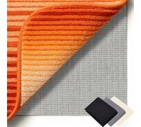 Antiscivolo per Tappeti 110 x 130 cm Riutilizzabile, Inodore, Tagliabile, Lavabile e Personalizzabile Nelle Dimensioni, Tappetino Antiscivolo in PVC Perr Moquette, grigio marrone
