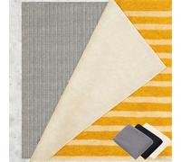 Antiscivolo per Tappeti 110 x 130 cm Riutilizzabile, Inodore, Tagliabile, Lavabile e Personalizzabile Nelle Dimensioni, Protezione Antiscivolo per Tappeti Perr Moquette, grigio marrone