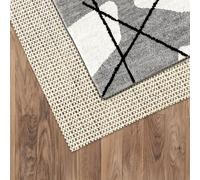 Antiscivolo per Tappeti 160 x 195 cm Antiscivolo e Tagliabile Rete Sotto Tappeto Ammortizzazione Lavabile per Adatto a Casa Cucina Bagno Auto, bianco