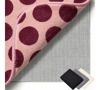 Antiscivolo per Tappeti 40 x 71 cm Riutilizzabile, Inodore, Tagliabile, Lavabile e Personalizzabile Nelle Dimensioni, PVC Tappetino Antiscivolo Multiuso Perr Moquette, grigio marrone