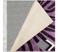 Antiscivolo per Tappeti 55 x 250 cm Riutilizzabile, Inodore, Tagliabile, Lavabile e Personalizzabile Nelle Dimensioni, Tappetino Adattabile Tagliandolo Perr Moquette, grigio marrone