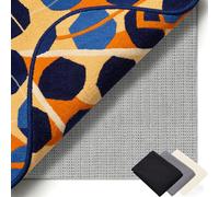 Antiscivolo per Tappeti 90 x 125 cm Riutilizzabile, Inodore, Tagliabile, Lavabile e Personalizzabile Nelle Dimensioni, Antiscivolo e Protezione per Moquette Perr Moquette, grigio marrone