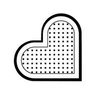 Antiscivolo Per Tappeti Tappetino for porta a forma di cuore, cucina, bagno, fango diatomeico, tappeti for pavimenti, forte assorbimento d'acqua, tappeto antiscivolo(B,40x40CM(15.7x15.7In))