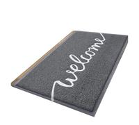 Antiscivolo Per Tappeti Tappetino for porta d'ingresso, super assorbente, tappeto for porta d'ingresso, decorazione for la casa, tappetino basso for piedi(Grey,43x76cm)