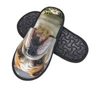 Antiscivolo Scarpe Da Casa English Bulldog Calde Slippers Comode Scarpe Di Cotone Invernale Per Viaggi, Donne, Hotel M