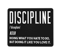 Antiscivolo Tampone per Mouse, Discipline Noun Doing What You Hate to Do Tappetino per Il Mouse Antipolvere Gaming Mousepad per Ufficio PC Computer