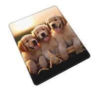 Antiscivolo Tampone per Mouse, Golden Retriever Dogs Puppies Pets Tappetino per Il Mouse Lavabile Gaming Mousepad per PC Notebook Computer