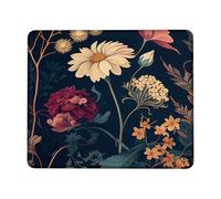 Antiscivolo Tappetini Mouse, Retro Chinoiserie Flowers PLA Tappetino per Il Mouse Lavabile Gaming Mousepad per Computer Casa Ufficio