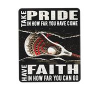 Antiscivolo Tappetini Mouse, Take Pride And Have Faith for Lacrosse Player Tappetino per Il Mouse Confortevole Gaming Mousepad per Computer Notebook Ufficio