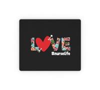 Antiscivolo Tappetino Mouse, Doctor Nursing Practitioner Nurselife is Love Tappetino per Il Mouse Bordi Cuciti Gaming Mousepad per Casa Computer PC