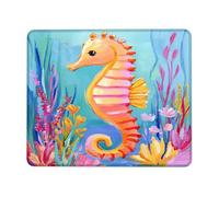 Antiscivolo Tappetino Mouse, Sea Horsess Art Marine Animal Colorful Ocean Tropical Tappetino per Il Mouse Superficie Liscia Gaming Mousepad per Notebook Laptop Casa