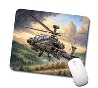 Antiscivolo Tappetino per Il Mouse Ah-64 Us Army Attack Helicopter Flying 25X30Cm, Tampone per Mouse Confortevole Gaming Mousepad per Pc Ufficio Laptop