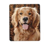 Antiscivolo Tappetino per Il Mouse, Cute Golden Retriever, Superficie Liscia Tappetini Mouse, Mousepads, 25X30cm, Laptop, Ufficio, PC