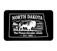 Antiscivolo Tappetino per Il Mouse, North Dakota State, Personalizzato Tappeto Mouse, Mousepads, 25X30cm, Computer, Casa, PC