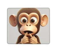 Antiscivolo Tappetino per Il Mouse The Silent Monkey 25X30Cm, Tappetino per Mouse Confortevole Gaming Mousepad per Ufficio Pc Computer