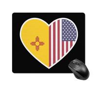 Antiscivolo Tappetino per Il Mouse U S And New Mexico Flags Printed 25X30Cm, Tappetino per Mouse Multifunzionale Gaming Mousepad per Notebook Pc Casa