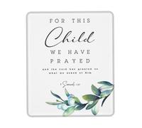Antiscivolo Tappetino per Mouse, for This Child We Have Prayed Verse Tappetino per Il Mouse Antipolvere Gaming Mousepad per Laptop Notebook Casa