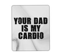 Antiscivolo Tappetino per Mouse, Your Dad is My Cardio Tappetino per Il Mouse Ergonomico Gaming Mousepad per Casa PC Computer